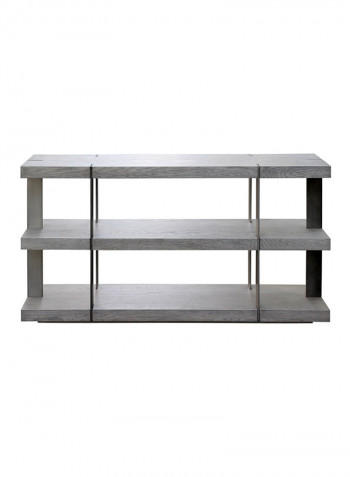Verrazzano Console Table White/Grey 152x81x41centimeter