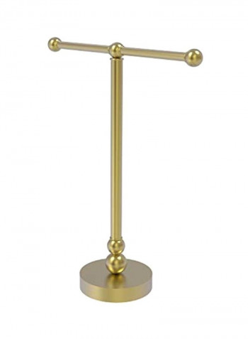 Vanity Top Two Arm Guest Towel Holder Gold