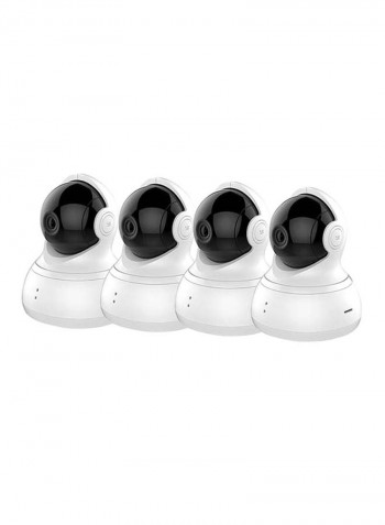 4-Piece Wireless IP Dome Camera Set