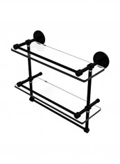 Glass Shelf Towel Bar Clear/Black 16inch reviews Glass Shelf Towel Bar Clear/Black 16inch