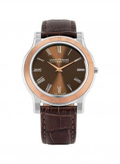 Men's Leather Analog Wrist Watch H SH DE826001 6MR