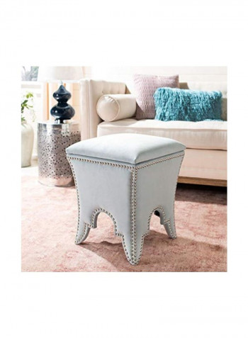 Mercer Collection Deidra Ottoman Grey