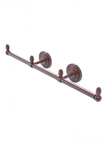 Que New 3-Arm Guest Towel Holder Brown 22.5x3.3x3.5inch