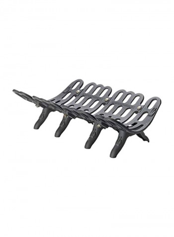 Self-Feeding Fireplace Grate Black