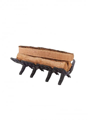 Self-Feeding Fireplace Grate Black