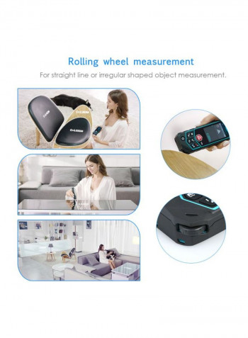Bluetooth Laser Distance Meter Black 5.4x2.2x1.0inch