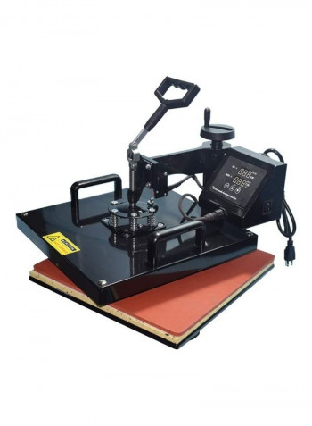 6-in-1 Multi-function Heat Press Machine Black 59.5x51.5x44.5cm
