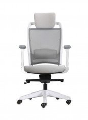 Office Desk Chair White/Grey/Black 66x54x130centimeter