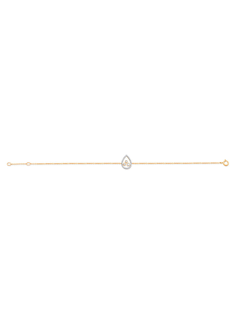 18 Karat Rose Gold 0.16 Carat Diamond Bracelet