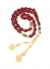 THE DUTCH Rich Burgandy Red Amber Sand With 18k Gold Plated Beads Natural Genuine Authentic Colombian Emerald Rosary. Exclusive Design Timeless Art reviews THE DUTCH Rich Burgandy Red Amber Sand With 18k Gold Plated Beads Natural Genuine Authentic Colombian Emerald Rosary. Exclusive Design Timeless Art
