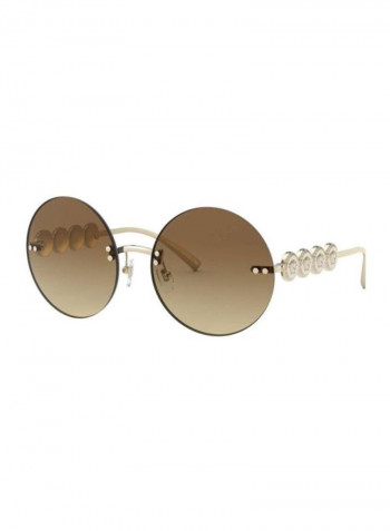 Women's UV Protected Round Sunglasses - Lens Size: 59 mm