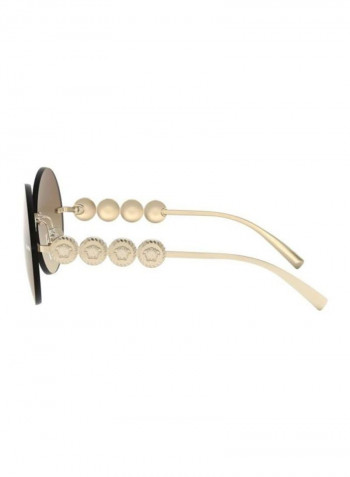 Women's UV Protected Round Sunglasses - Lens Size: 59 mm