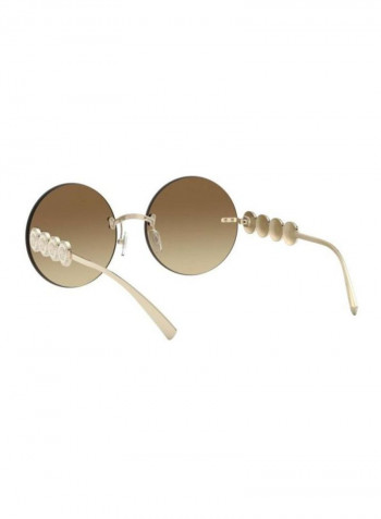 Women's UV Protected Round Sunglasses - Lens Size: 59 mm
