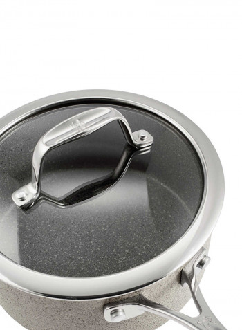 10-Piece Capri Granitium Nonstick Cookware Set Grey