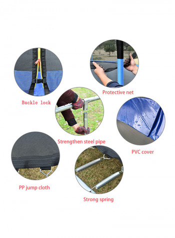 Outdoor Trampoline With Safety Enclosure 14feet