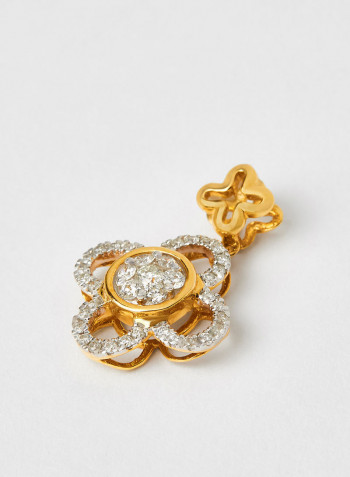 18 Karat Gold Sparkle Pendant