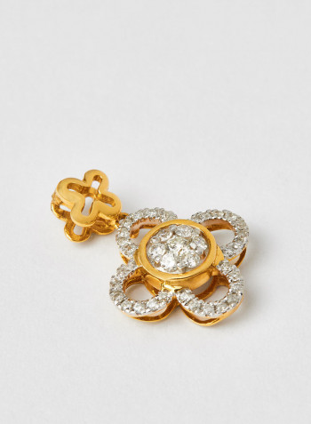 18 Karat Gold Sparkle Pendant