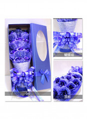 24k Gold Foil 11 Roses Gift Bouquet With Holding Box Blue 60centimeter reviews 24k Gold Foil 11 Roses Gift Bouquet With Holding Box Blue 60centimeter