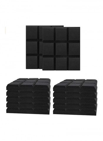 52-Pieces Of Sound Absorbing Foam Board For Recording Studio