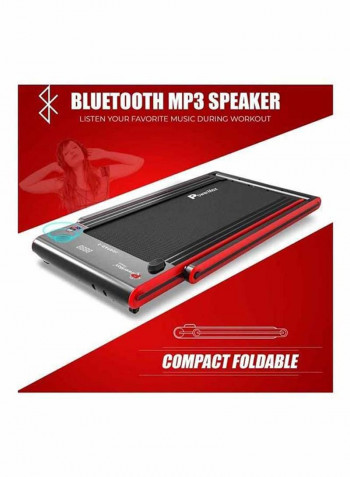 4.0HP DC Motor Touch Screen LED Dual Display Treadmill With Bluetooth Speaker