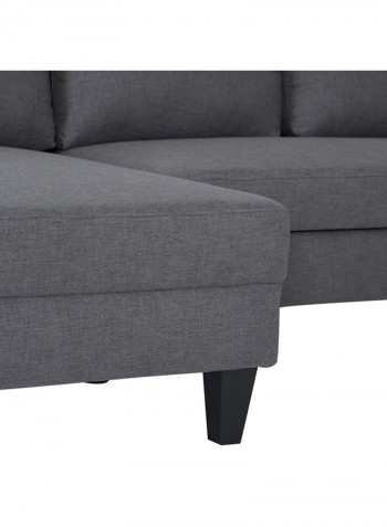 Sydney Textured Left Corner Sofa Bed Grey