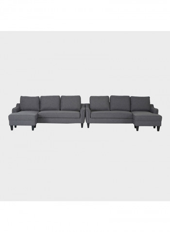 Sydney Textured Left Corner Sofa Bed Grey