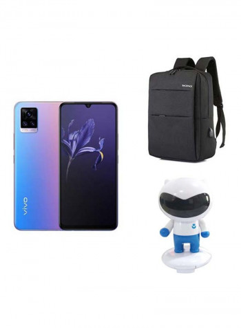 V20 Dual SIM Sunset Melody 8GB RAM 128GB 4G LTE With Stereo Speaker And Bag - Middle East Version