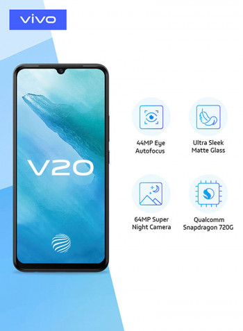 V20 Dual SIM Sunset Melody 8GB RAM 128GB 4G LTE With Stereo Speaker And Bag - Middle East Version