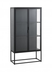 Virum 2 Doors Display Cabinet Black
