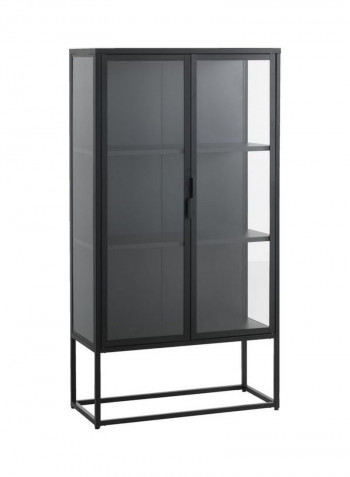 Virum 2 Doors Display Cabinet Black