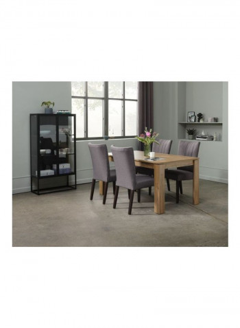 Virum 2 Doors Display Cabinet Black