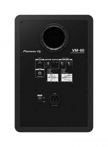 DJ VM-80 2-Way Active Single Studio Monitor Speaker DJ VM-80 Black