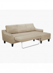 Sydney Right Corner Sofa Bed Beige 211 x 132 x 88cm