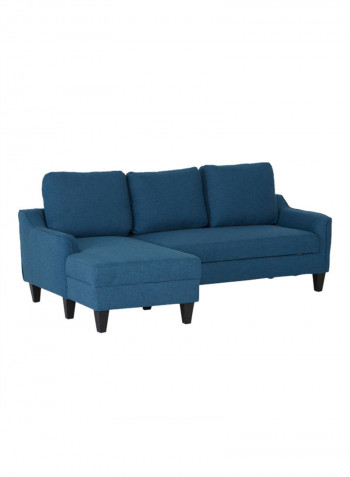 Sydney Textured Left Corner Sofa Bed Blue