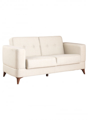 Two Seater Santiago Sofa Bed With 2 Cushions Beige/Blue