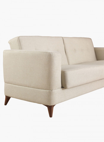 Two Seater Santiago Sofa Bed With 2 Cushions Beige/Blue