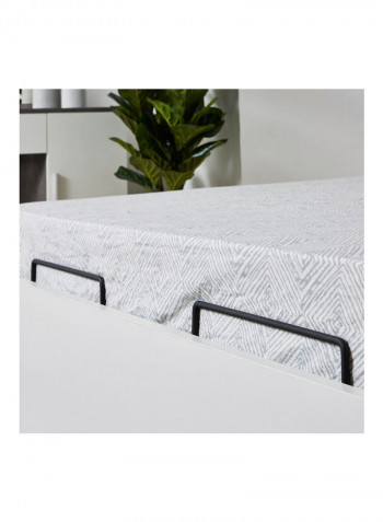 Patara Hydraulic Storage Bed White 200x120x180cm