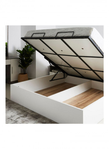 Patara Hydraulic Storage Bed White 200x120x180cm