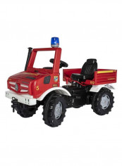 Ride-On Mercedes Benz Unimog Pedal Fire Truck 118 x 81 x 54cm