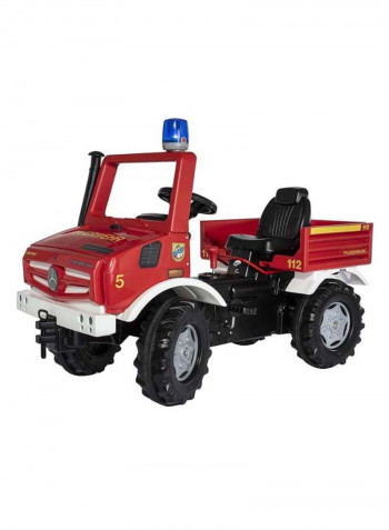 Ride-On Mercedes Benz Unimog Pedal Fire Truck 118 x 81 x 54cm