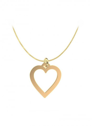 22 Karat Gold Heart Design Pendant Necklace