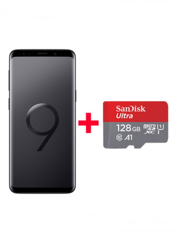 Refurbished - Galaxy S9 Plus Midnight Black 64GB 4G LTE + 128GB Memory Card
