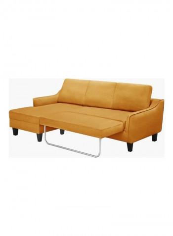Sydney Left Corner Sofa Bed Yellow 211x88x103cm