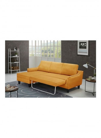 Sydney Left Corner Sofa Bed Yellow 211x88x103cm