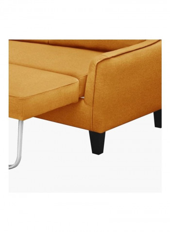 Sydney Left Corner Sofa Bed Yellow 211x88x103cm