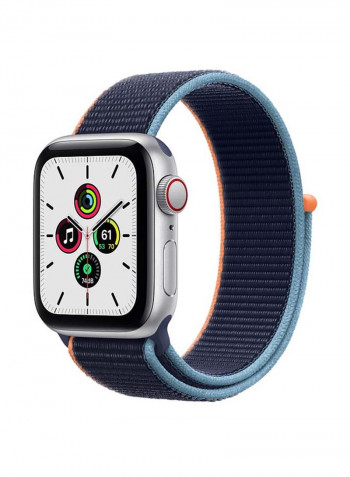 Watch SE-40 mm (GPS+Cellular) Silver Aluminium Case with Sport Loop Deep Navy