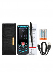 8-Piece Bluetooth Laser Distance Meter Set Black/Blue
