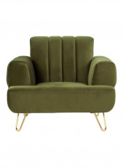 1 Seater Fabric Sofa Green