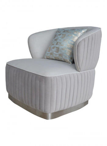 1 Seater Fabric Sofa Grey