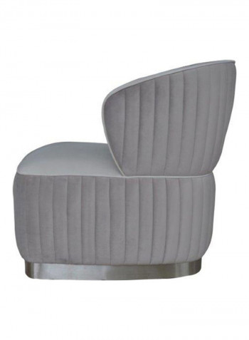 1 Seater Fabric Sofa Grey